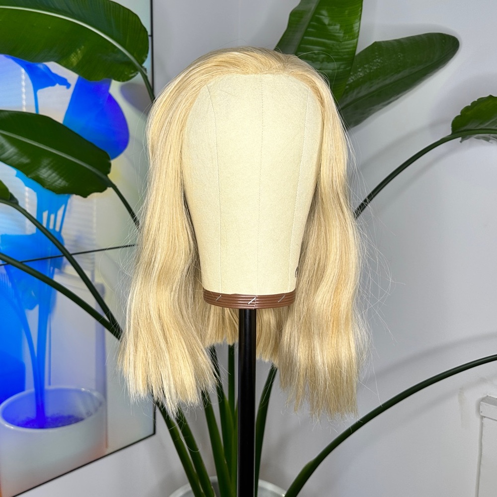 Pale Gold Lace Front Wig